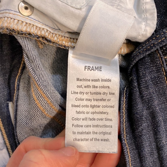Frame Le skinny de Jeanne sz 26 rusty blue ankle jeans GUC- classic - Picture 12 of 13